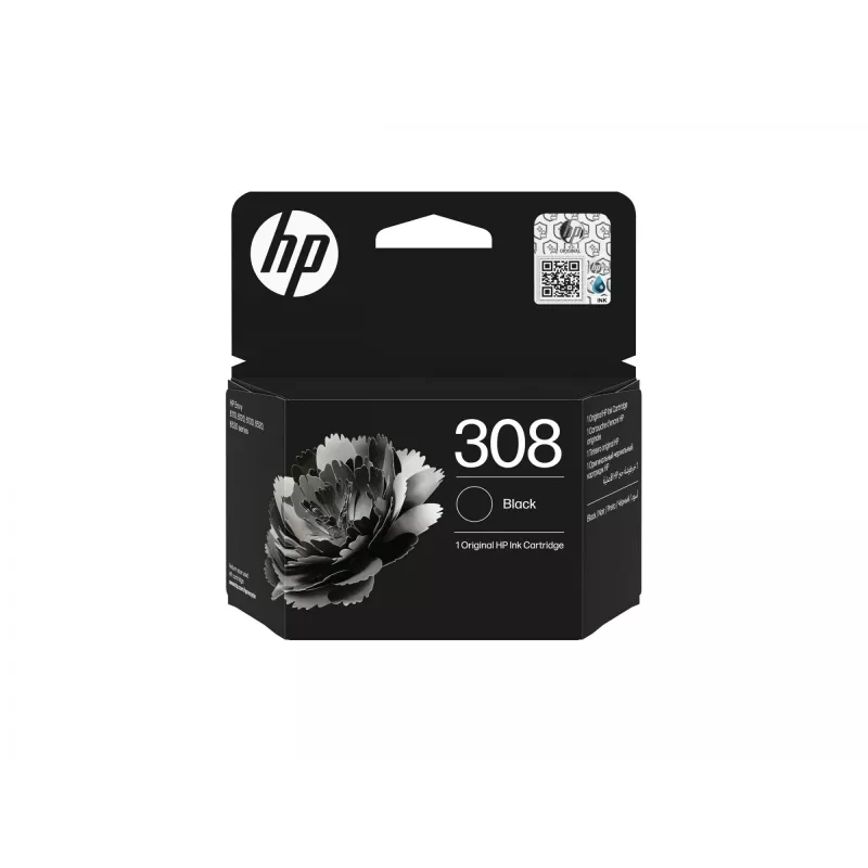 HP 308 čierna originálna atramentová kazeta