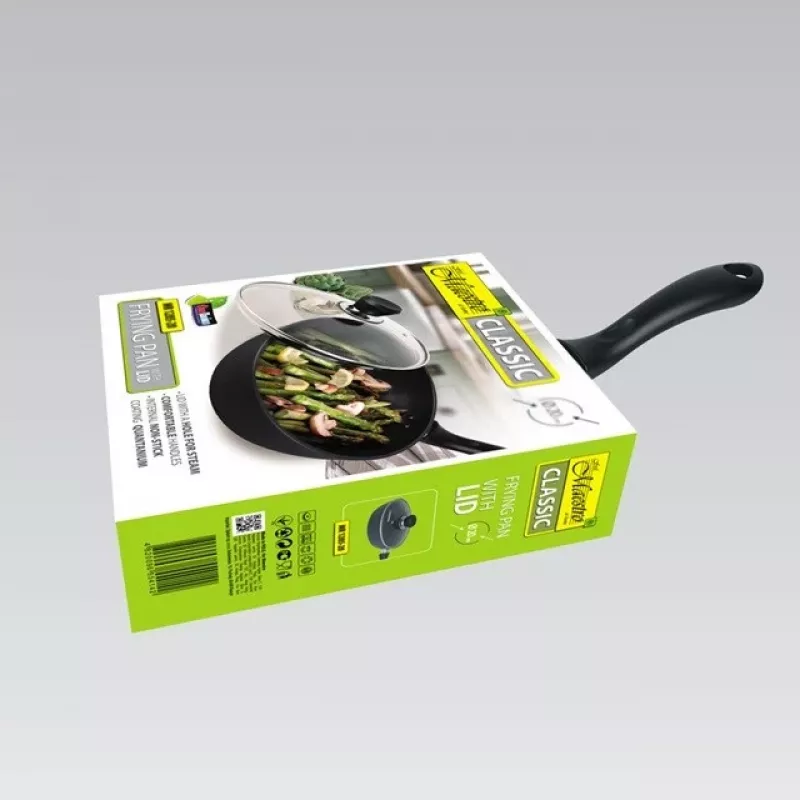 Maestro MR-1205-28 panvica s pokrievkou, 28 cm, čierna