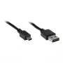 GoodConnections prepojovací kábel USB 2.0 EASY konektor samec A na konektor samec Mini-B, čierny, 1 m