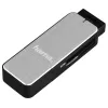 Hama 123900 čítačka kariet USB 3.0 SD/microSD, hliník, čierna/strieborná