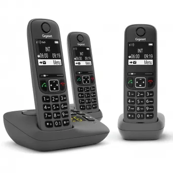 Analógový/DECT telefón Gigaset AE690A zobrazenie čísla volajúceho bezdrôtový 3 slúchadlá