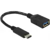 Delock USB adaptér - USB Type A (W) na 24 pin USB-C (M)
