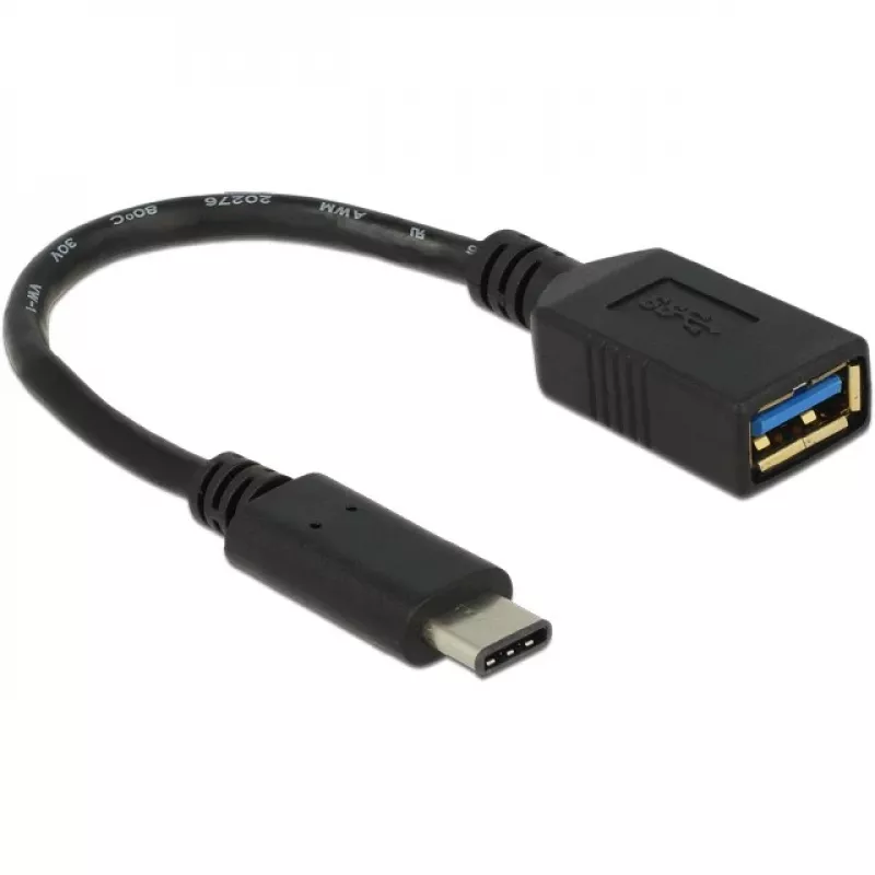 Delock USB adaptér - USB Type A (W) na 24 pin USB-C (M)