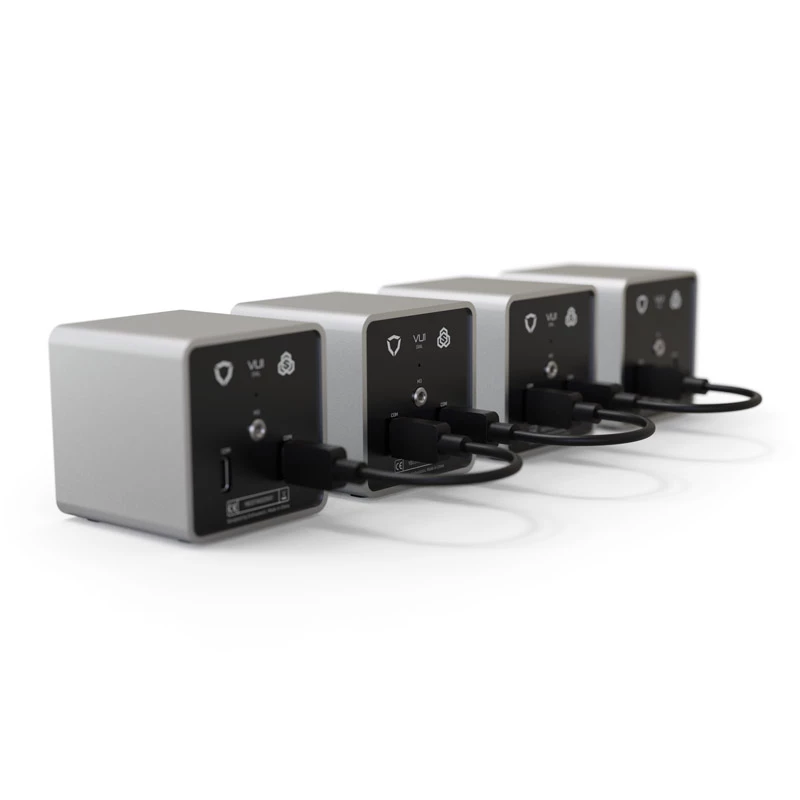 Otočný ovládač Streacom VU1-Dial strieborný USB Type-C — regulátor pre systémové ventilátory, RGB a audio