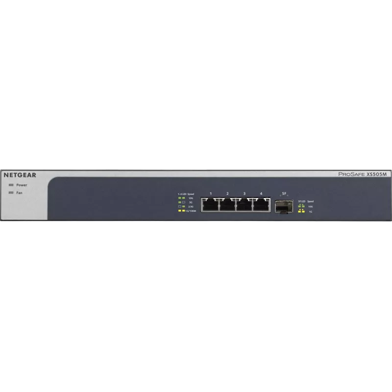 NETGEAR XS505M Unmanaged 10G Ethernet (100/1000/10000) sivá, strieborná