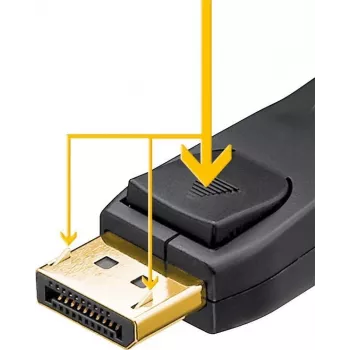Goobay 64849 DisplayPort kábel 1 m čierny (64849)