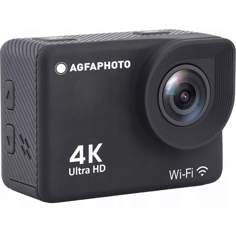 AgfaPhoto Action Cam 4K, vodotesná, Wi-Fi, spomalené/zrýchlené zábery (AC9000BK)