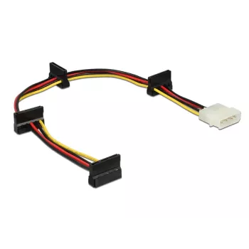 DeLOCK - napájací zdroj - interný napájací zdroj, 4-pin (samec) na SATA napájanie (samica) - 40 cm - viacfarebný (60142)