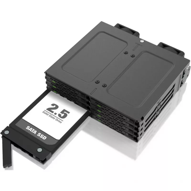 Externý šachtový modul pre pevný disk pre IcyBox MB038 séria – model MB038TP-B, čierny, kompatibilný s MB038