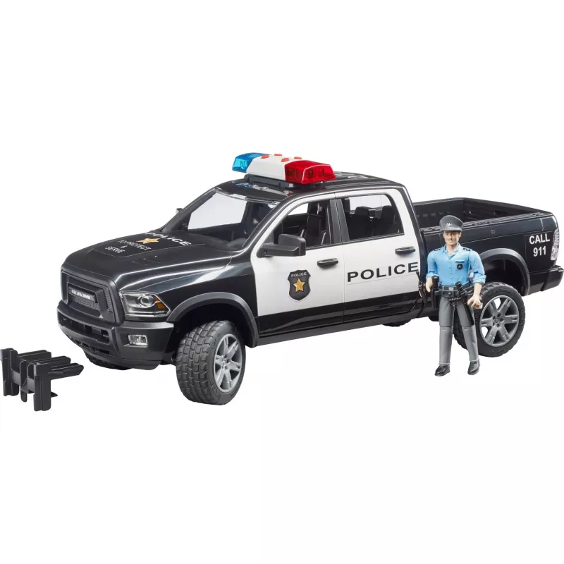 Policajné pickup vozidlo BRUDER RAM 2500 Police 02505 – model v mierke, hračka