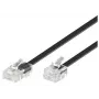 Telefónny kábel Microconnect MPK451S RJ11 RJ45 1m čierny