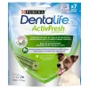 Dentálny snack Purina Nestle Dentalife Active Fresh Small 115 g — zubná pochúťka pre dospelé psy malých plemien (hydina), prevencia zubného kameňa