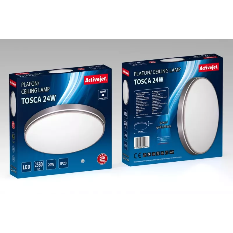 Activejet AJE-TOSCA LED stropné svietidlo 24W