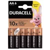 Balenie batérií Duracell Basic AA / LR6 — 6 kusov (alkalické)