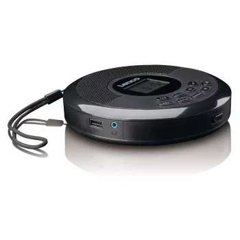 Prenosný CD prehrávač Lenco CD-340BK — čierna, prenosný dizajn