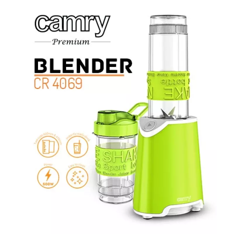 Camry CR 4069 mixér 600 L kuchynský mixér zelená, transparentná, biela 500 W