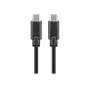 KAB Goobay USB-C™ 3.1 Generation 1 kábel, čierny, 2m USB-C™ konektor samec > USB-C™ konektor samec