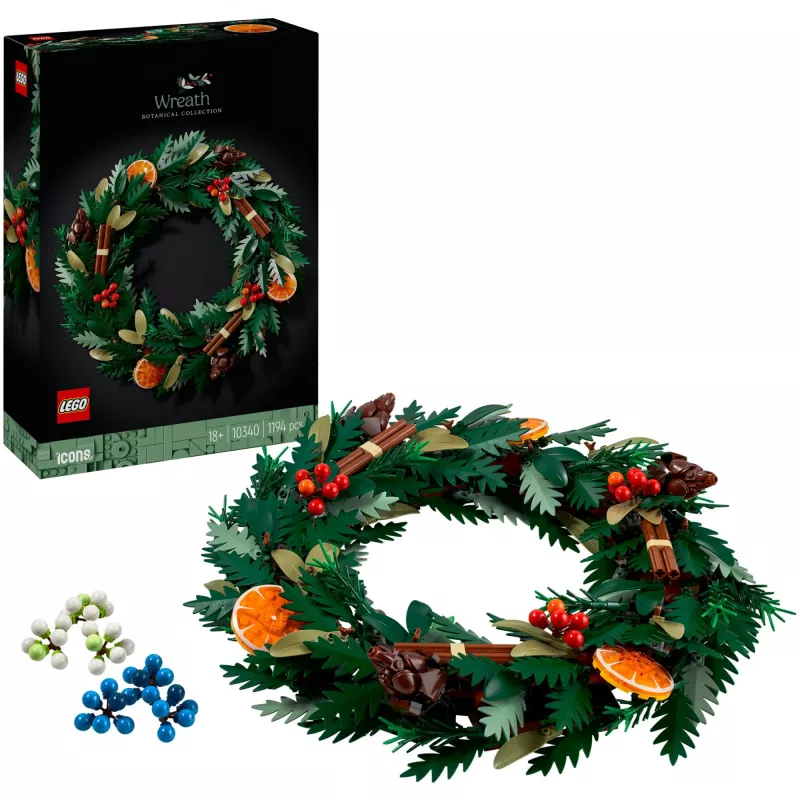 LEGO 10340 Icons vianočný veniec stavebnica