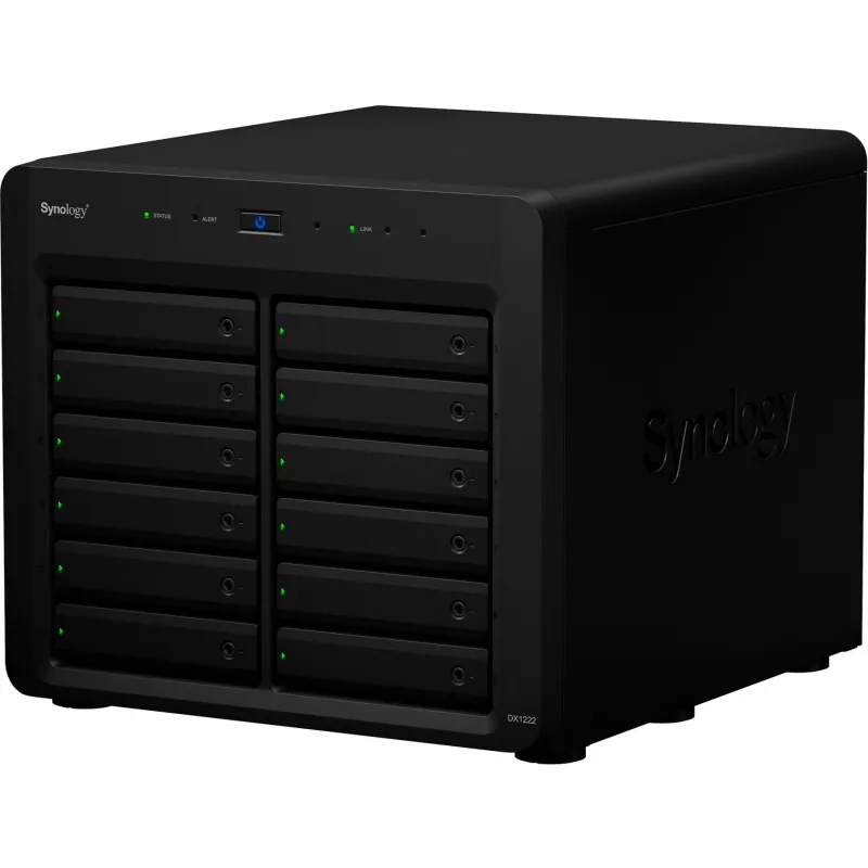 Puzdro na HDD/SSD Synology DX1222 12 diskov 192 TB čierne