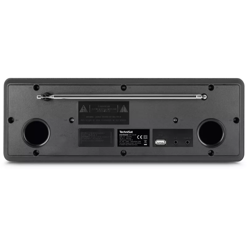 TechniSat DigitRadio 370 CD BT - audio systém - 2 x 5 Watt - čierny