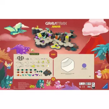Guľôčková dráha Ravensburger GraviTrax Junior Starterset XXL Dino, stavba dráhy pre deti