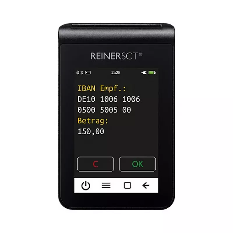 ReinerSCT tanJack deluxe Čítačka kariet generátor TAN, čierna, USB Type-C
