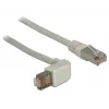 Sieťový kábel DeLOCK 0,5 m Cat.6A RJ-45 S/FTP sivý
