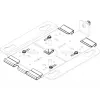 WLAN access point T-bar držiak Lancom Systems LX-7000 pre LX-7500 LX-7300, biely, balenie 5 ks
