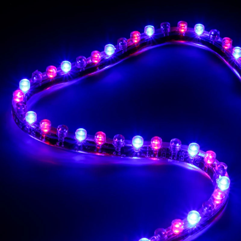 Univerzálne pásové svetlo Lamptron FlexLight Multi – viacfarebná LED, 70 mm šírka, DC napájané