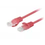 Lanberg PCU6-20CC-0025-R Patch kábel Cat.6 UTP, 0,25 m, červený, balenie 10 ks