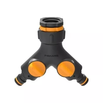 Fiskars 1027061 spojka na vodnú hadicu kohútikový adaptér čierna, oranžová 1 kus