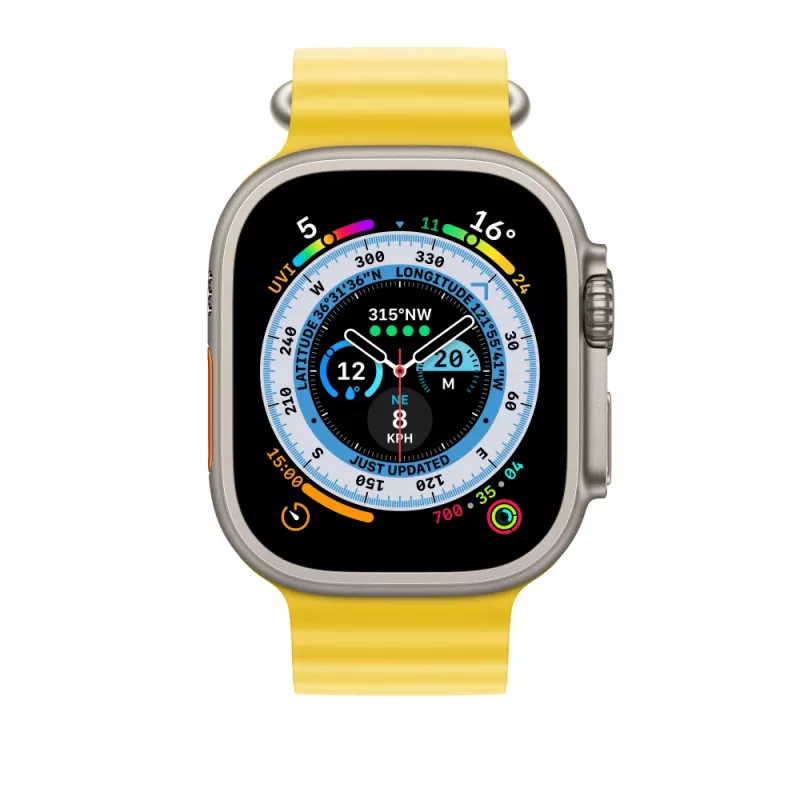Remienok Apple MQED3ZM/A hodinkové príslušenstvo žltý fluóroelastomer