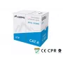 LANBERG sieťový kábel Cat6 U/UTP LCU6-11CU-0305-S, 305 m, 23 AWG, sivý, HDPE plášť