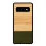 Puzdro na smartphone man and wood pre Galaxy S10 — Bamboo Forest čierna