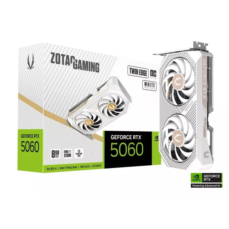Grafická karta Zotac GAMING GeForce RTX 5060 Twin Edge OC White Edition 8GB GDDR7