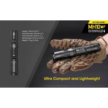 Ručná baterka Nitecore MH10 V2 čierna