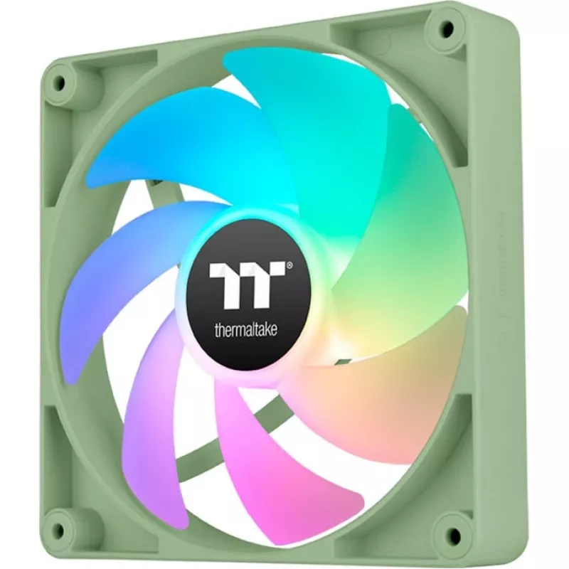 Thermaltake CT140 ARGB Sync ventilátor do skrine 140 mm, 500–1500 ot./min, Matcha Green, 2 ks