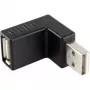 Renkforce 29212C30 adaptér USB 2.0, USB-A samec na USB-A samica, zalomený o 90° nahor