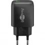 USB-A QC rýchla nabíjačka (18 W) (čierna)