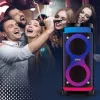 Prenosný reproduktor MANTA SPK0601B100, 100 W, Bluetooth, karaoke, bezdrôtový mikrofón, batéria, ekvalizér, disco osvetlenie
