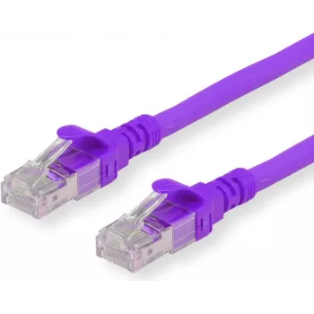 Secomp Roline - patch kábel - RJ-45 (M) na RJ-45 (M) - 1 m - SFTP - CAT 6a - fialový (21.15.2931)