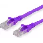 Secomp Roline - patch kábel - RJ-45 (M) na RJ-45 (M) - 1 m - SFTP - CAT 6a - fialový (21.15.2931)