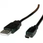 ROLINE USB 2.0 kábel, Type-A - 5-pin Mini 1,8m (11.02.8719)