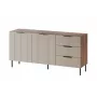 Komoda cama meble ALMERA 156×42×75 cm, orech/cashmere, 3 zásuvky, drevotrieska