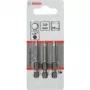 Sada skrutkovacích bitov Bosch 3 ks extra tvrdé, Hex 3 mm, dĺžka 49 mm, stopka 1/4