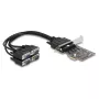 DeLOCK 66324 Interný RS-232 VGA adaptér PCIe konektor samica čierny