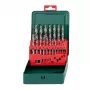 Sada HSS vrtákov Metabo 627153000 — 19-dielna, DIN 338, valcová stopka
