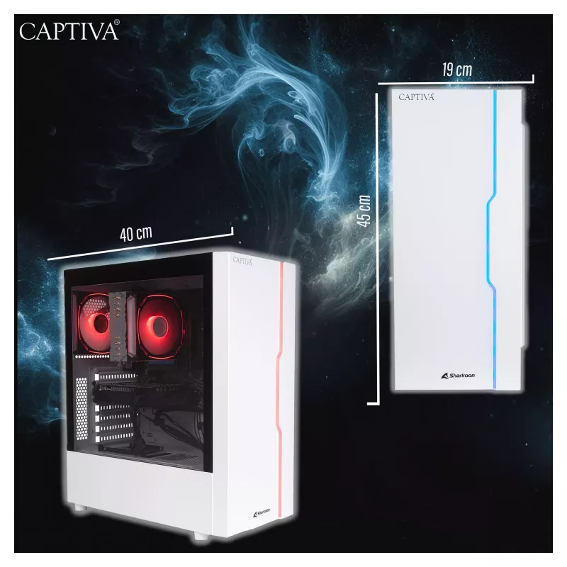 Počítač Captiva CAPTIVA PC Advanced Gaming R92-912 Ryzen 7 5700X 32GB SSD 1TB RTX5060 8GB Windows 11 Home 64-bit