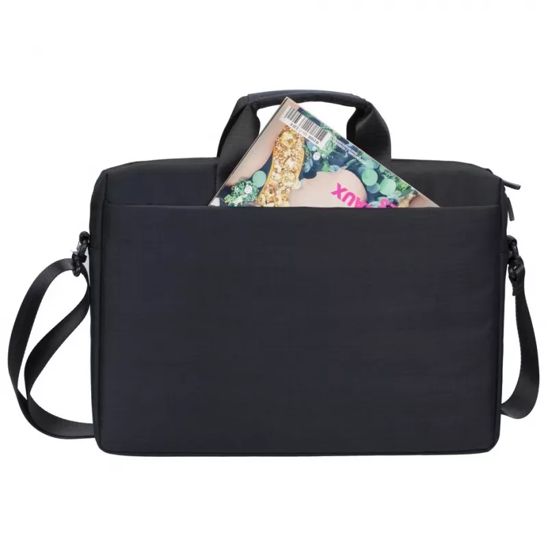 Taška cez rameno Rivacase Biscayne 39,6 cm (15,6 palcov) čierna