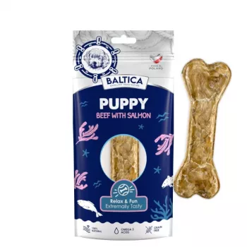 BALTICA Puppy hovädzie s lososom - psia žuvacia pochúťka - 1